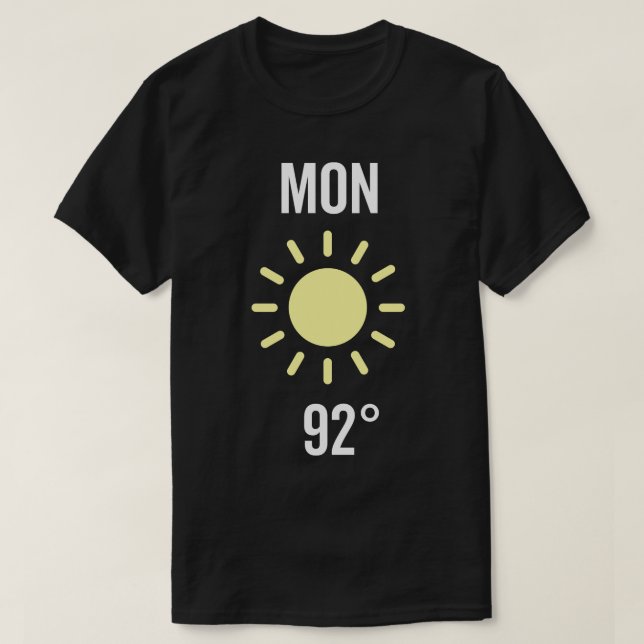 Monday Weather Costume T-Shirt (Design Front)