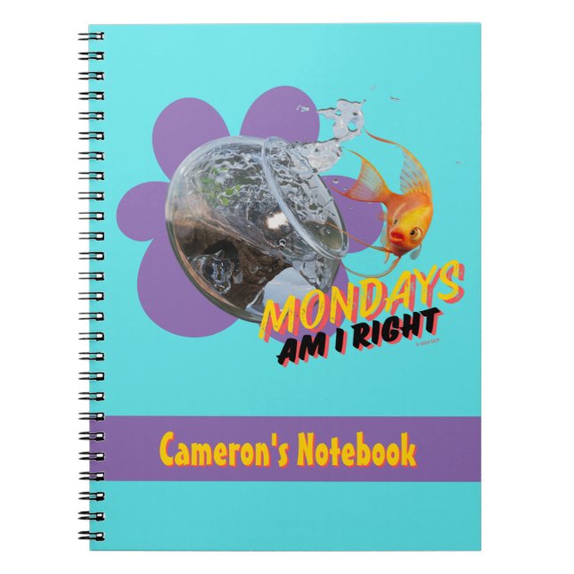 Mondays, Am I Right? Notebook (Front)