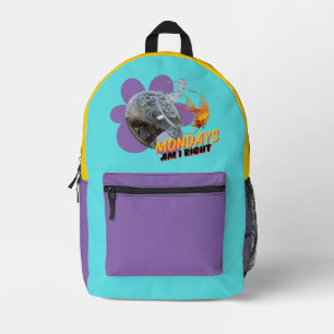 Mondays, Am I Right? Printed Backpack
