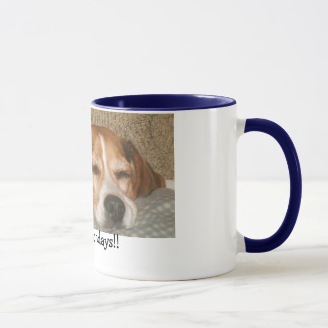 Mondays Beagle Mug (Right)