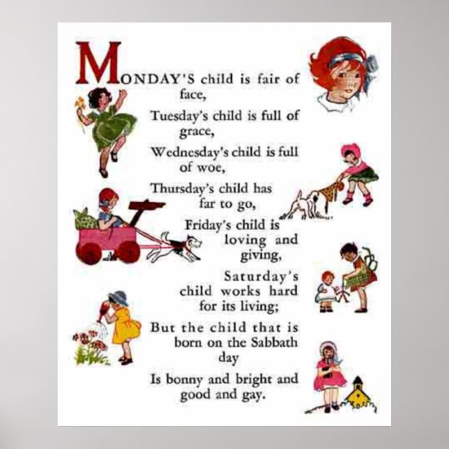 Monday's Child Poster (Front)