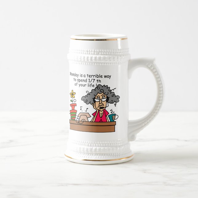 Mondays Humour Beer Stein (Right)
