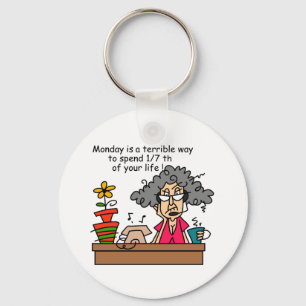 Mondays Humour Keychain