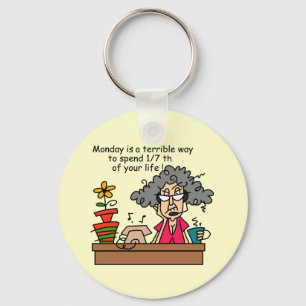 Mondays Humour Keychain
