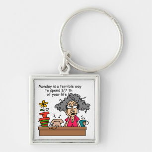 Mondays Humour Keychain
