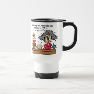Mondays Humour Travel Mug