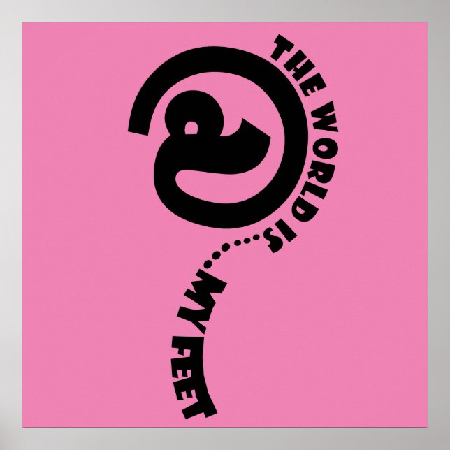 monde à mes pieds affiche joyeuse (Devant)