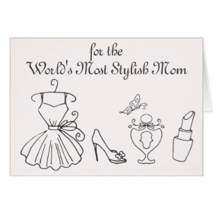 Monde de la mode maman stylish Dessine la Journée 