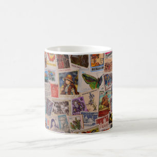Monde des timbres - Tasse de café