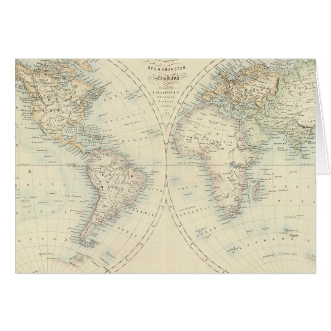 Monde en hémisphères (Devant horizontal)