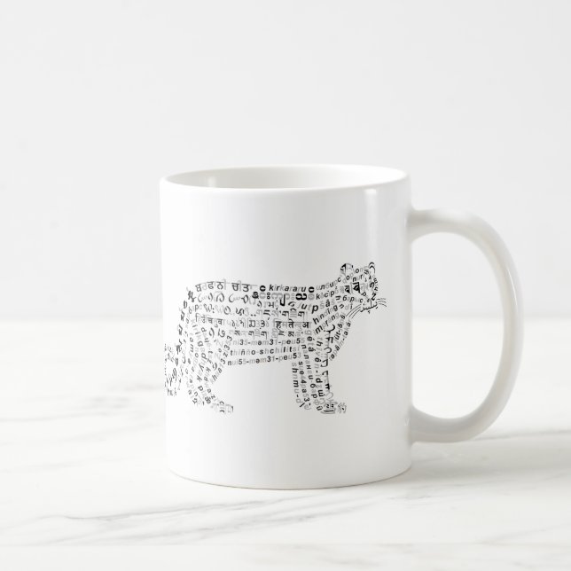 Monde Monde Snow Leopard Mug (Droite)