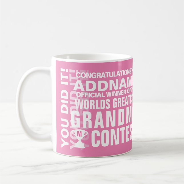Monde plus grande mamie café Mug (Gauche)