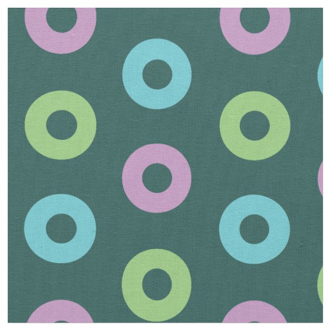 Mondegreen Themed Phish Doughnuts Fabric (Close Up)