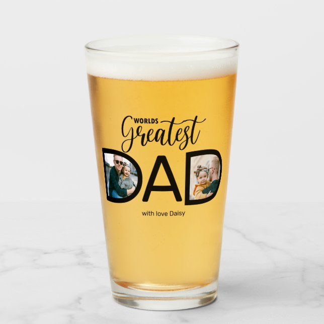 Mondes plus grand papa 2 verre photo (Devant (rempli))