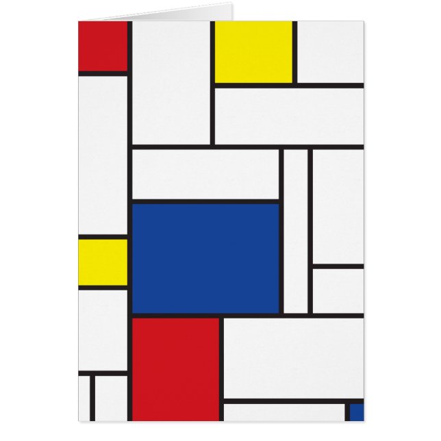 Mondrial Minimaliste Géométrique De Stijl Art Mode (Devant)