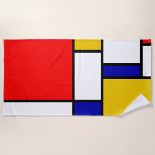 Mondrian 2 beach towel