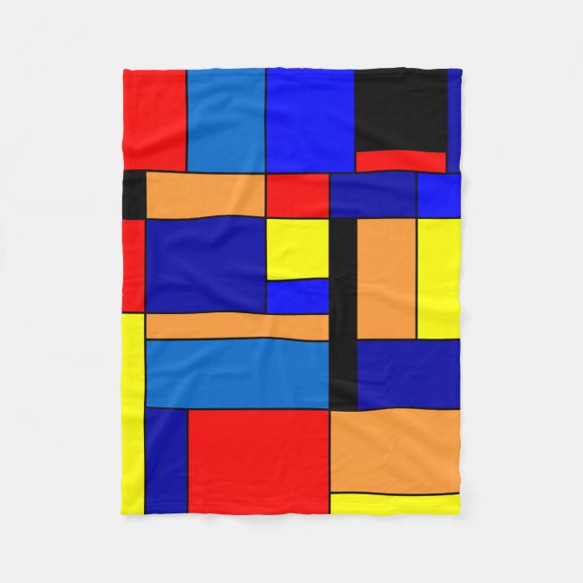 Mondrian #2 fleece blanket (Front)