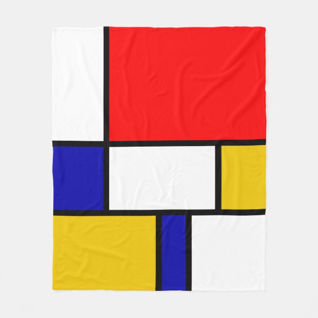 Mondrian 2 fleece blanket (Front)