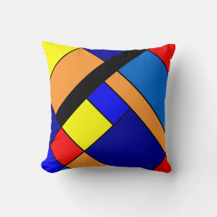 Mondrian #2 throw pillow