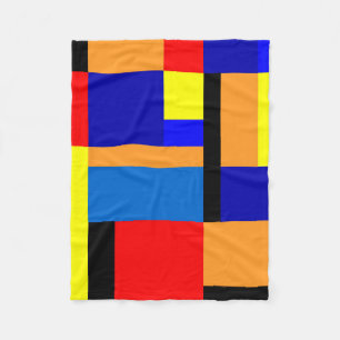 Mondrian #35 fleece blanket