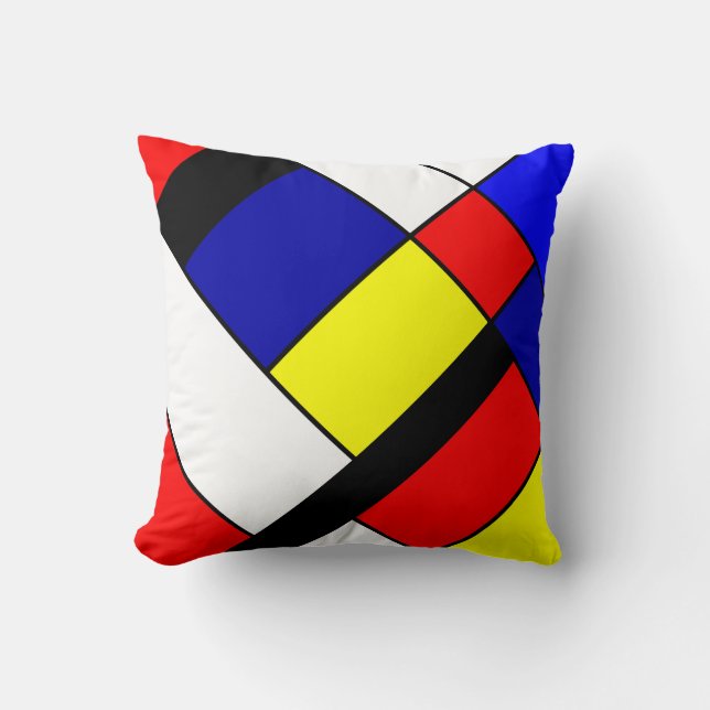 Mondrian #42 throw pillow (Front)