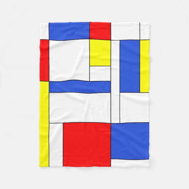 Mondrian #47 fleece blanket (Front)