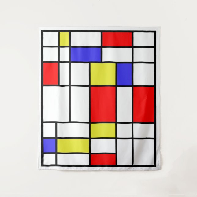 Mondrian #58 Large Tapestry (Front)