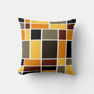 Mondrian 72 throw pillow