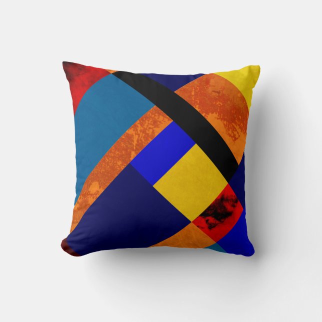 Mondrian #745 throw pillow (Front)