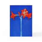 Mondrian Amaryllis Greeting Card