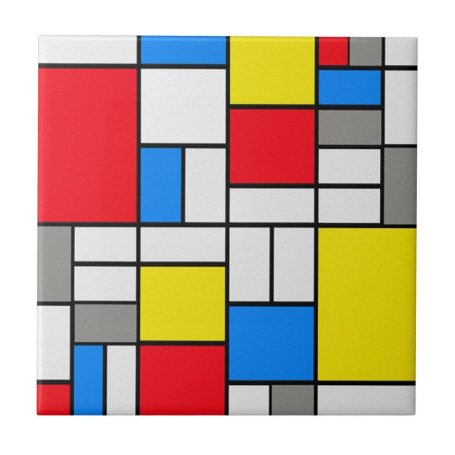 Mondrian art variant theme tile (Front)