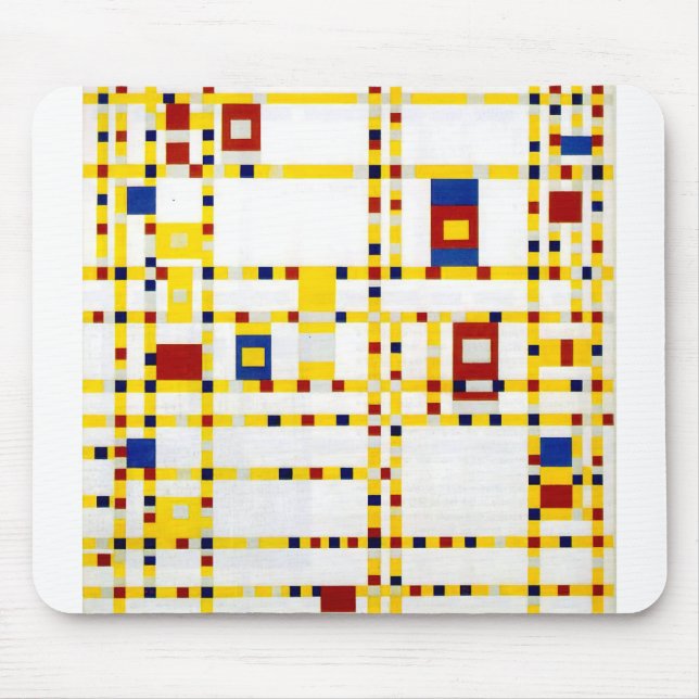 Mondrian Broadway Boogie Woogie Mouse Pad (Front)