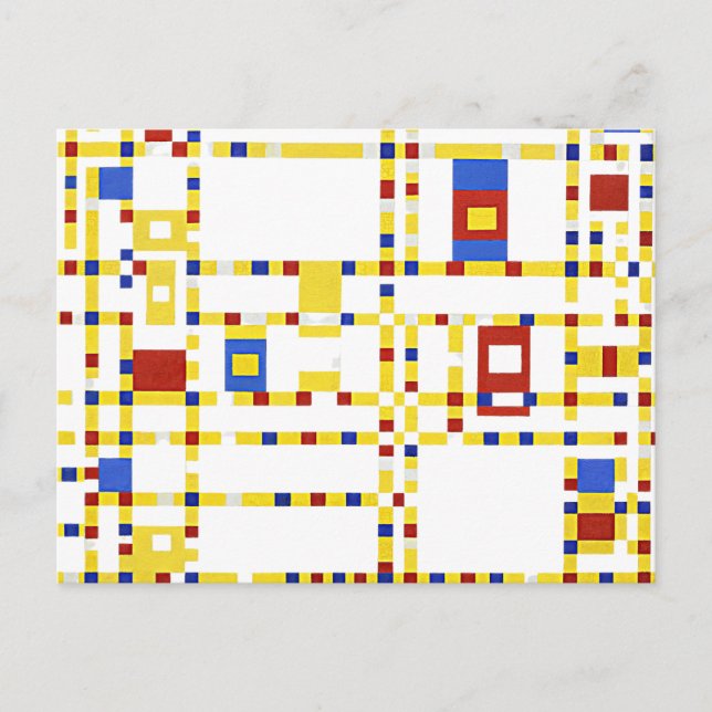 Mondrian - Broadway Boogie Woogie Postcard (Front)