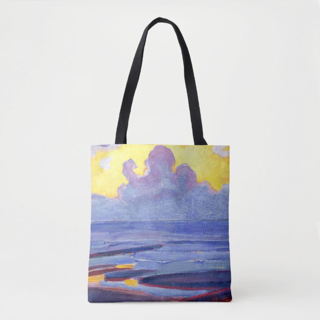 Mondrian - By the Sea, popular artwork Tote Bag (Front)