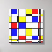 Mondrian colourful Minimalist De Stijl Modern art