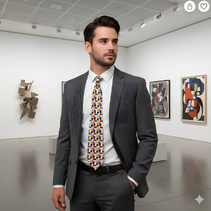 Mondrian Composition A Necktie Elegance