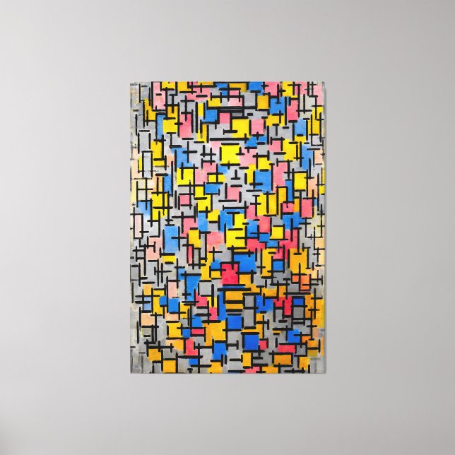 MONDRIAN - COMPOSITION (Compositie) - 1916 - Canvas Print (Front)