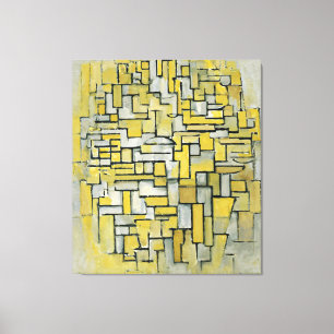 MONDRIAN - COMPOSITION IN BROWN AND GRAY - 1913 - CANVAS PRINT