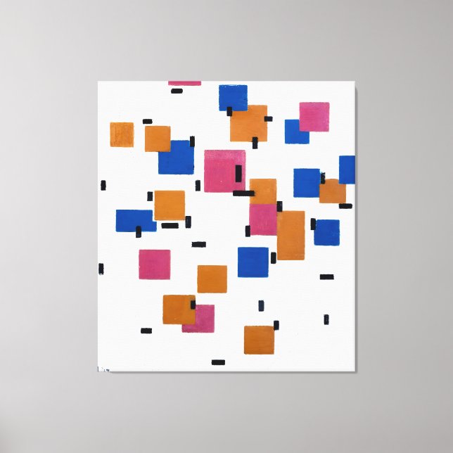  MONDRIAN - COMPOSITION IN COLOUR A - 1917 - CANVAS PRINT (Front)