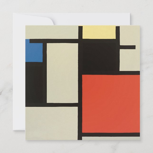 Mondrian Composition Modern Abstract Painting Art  (Front)