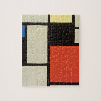 Mondrian Composition Modern Abstract Painting Art Jigsaw Puzzle
