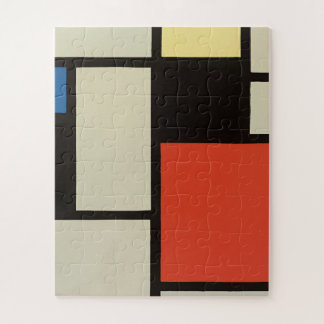 Mondrian Composition Modern Abstract Painting Art Jigsaw Puzzle