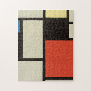 Mondrian Composition Modern Abstract Painting Art Jigsaw Puzzle