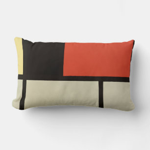 Mondrian Composition Modern Abstract Painting Art Lumbar Pillow