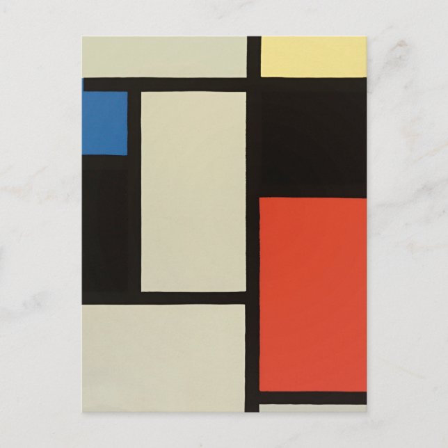 Mondrian Composition Modern Abstract Painting Art Postcard (Front)