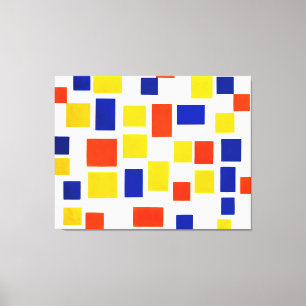 MONDRIAN - COMPOSITION WITH COLOR PLANES 1 - 1917 CANVAS PRINT