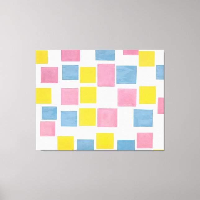 MONDRIAN - COMPOSITION WITH COLOR PLANES 2 - 1917  CANVAS PRINT (Front)