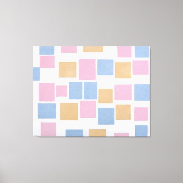 MONDRIAN - COMPOSITION WITH COLOR PLANES 3 - 1917  CANVAS PRINT (Front)