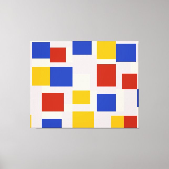 MONDRIAN - COMPOSITION WITH COLOR PLANES 4 - 1917  CANVAS PRINT (Front)