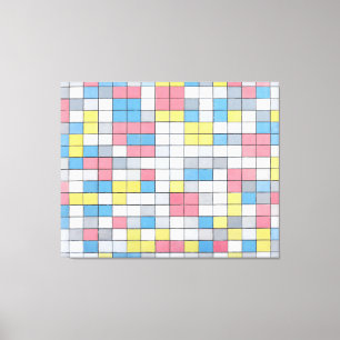 MONDRIAN - COMPOSITION WITH GRID 9 (1919) - CANVAS PRINT